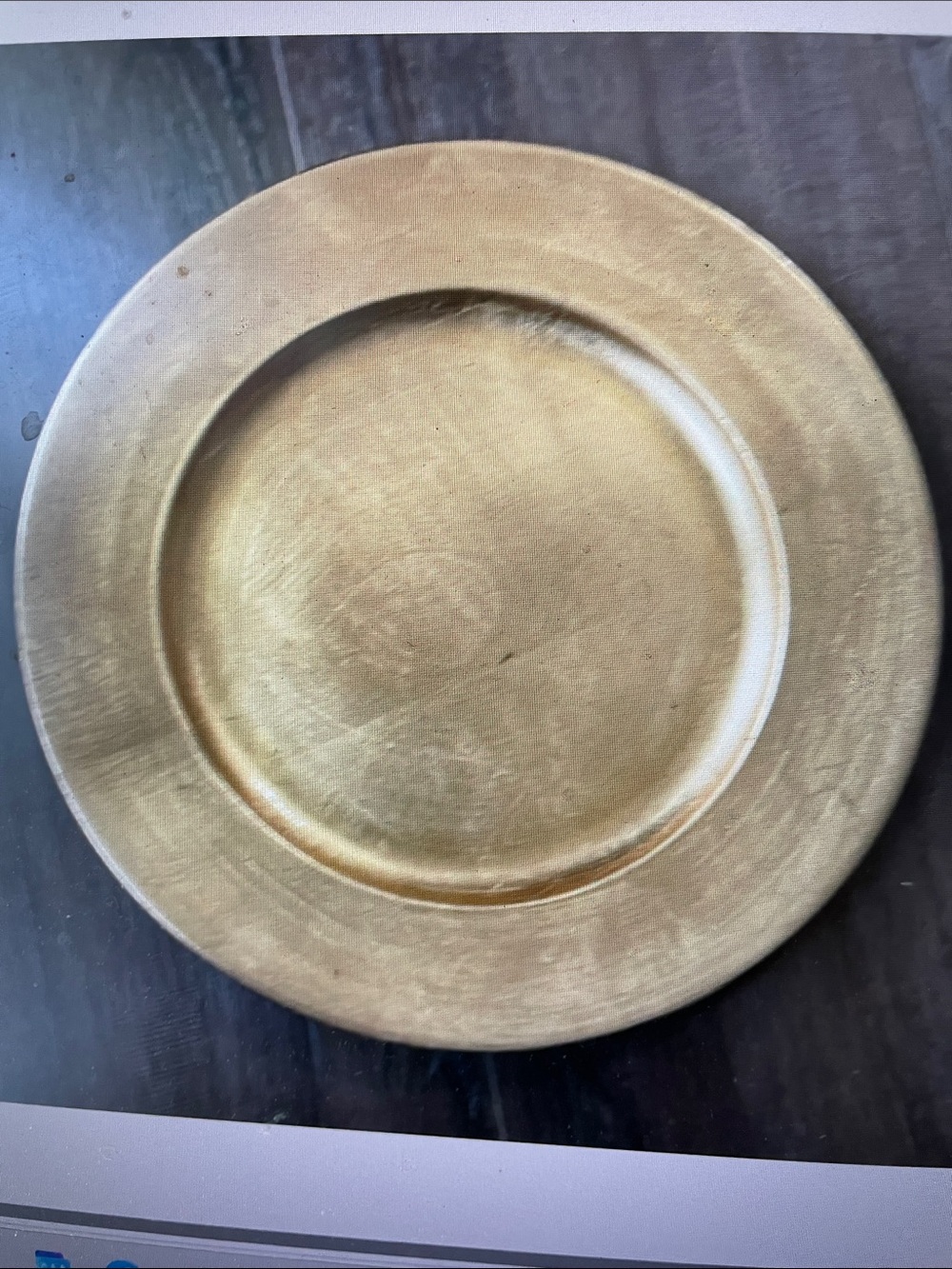 Garden Ridge Gold leaf charger
